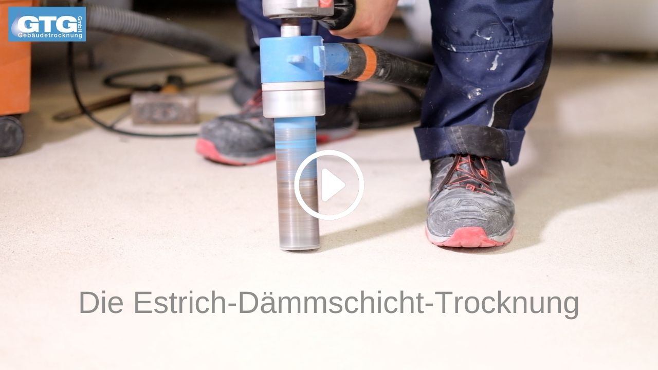 Die Estrich-Dämmschicht-Trocknung